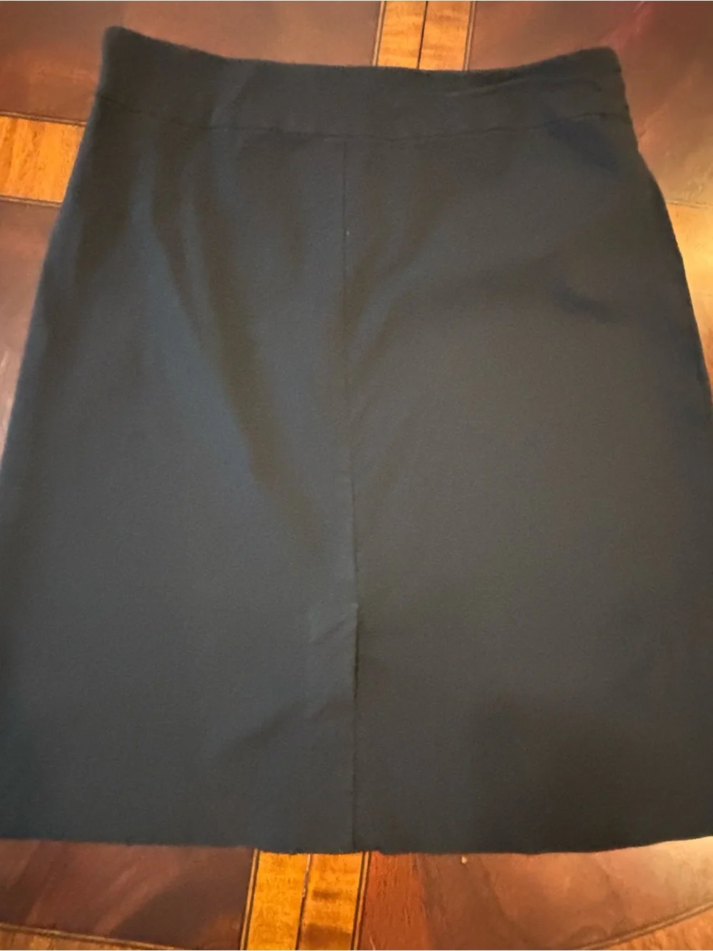 JM Collection Black Rivet-Waist Career A-Line Skirt - Size Large